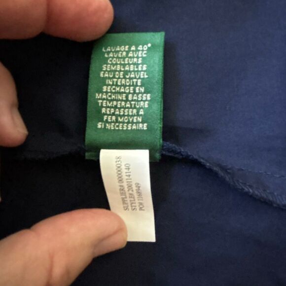 NWT Ralph Lauren spectator button front shirt dress tie Sz 8 city navy blue - Picture 10 of 12